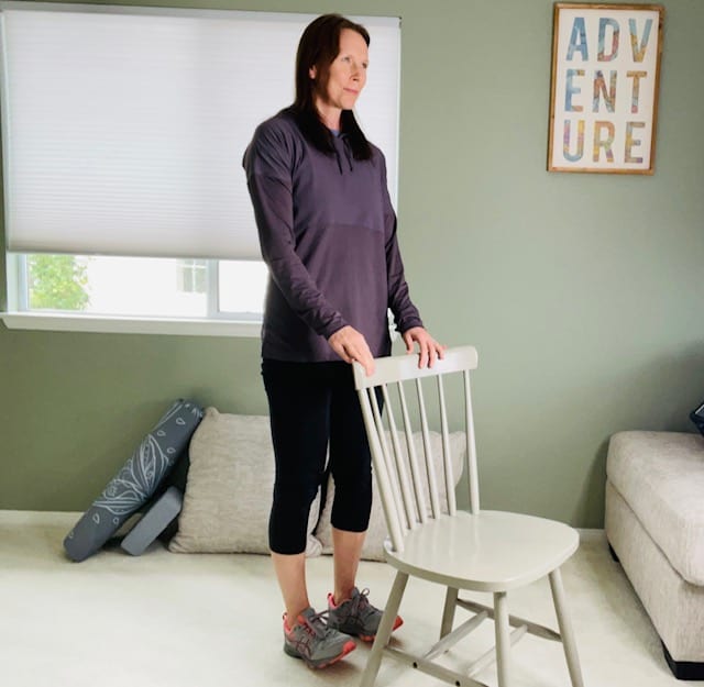 5 Standing Chair Yoga Poses for Beginners - The Peaceful Chair