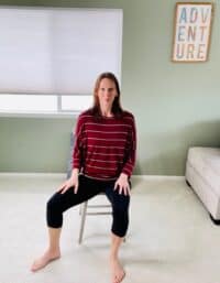 Chair Exercises: Chair Yoga For Hips - The Peaceful Chair